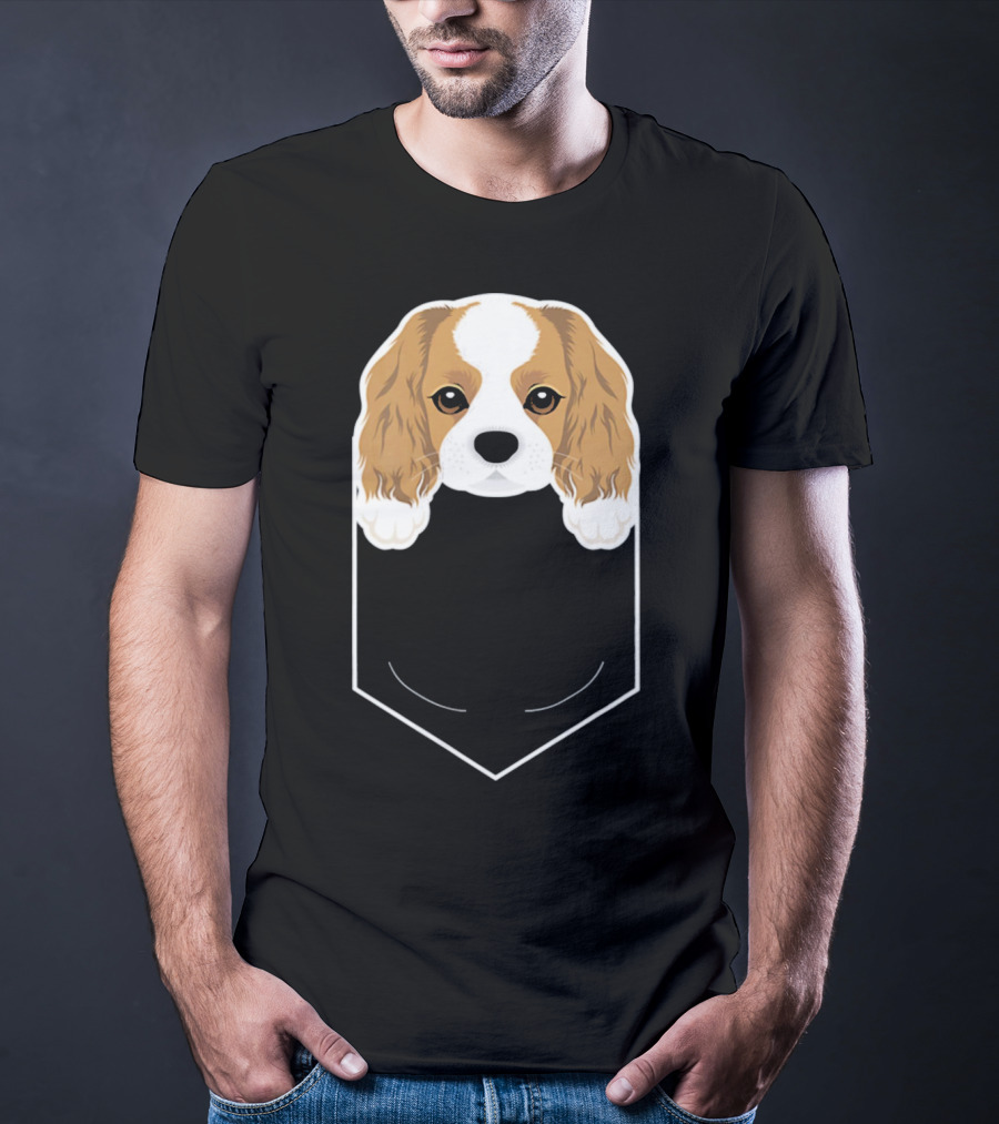Cavalier King Charles Spaniel In My Pocket Cute Dog T-Shirt