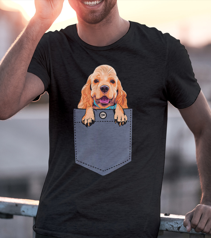 Cocker Spaniel Dog In Your Pocket Cute Canine Companion T-Shirt