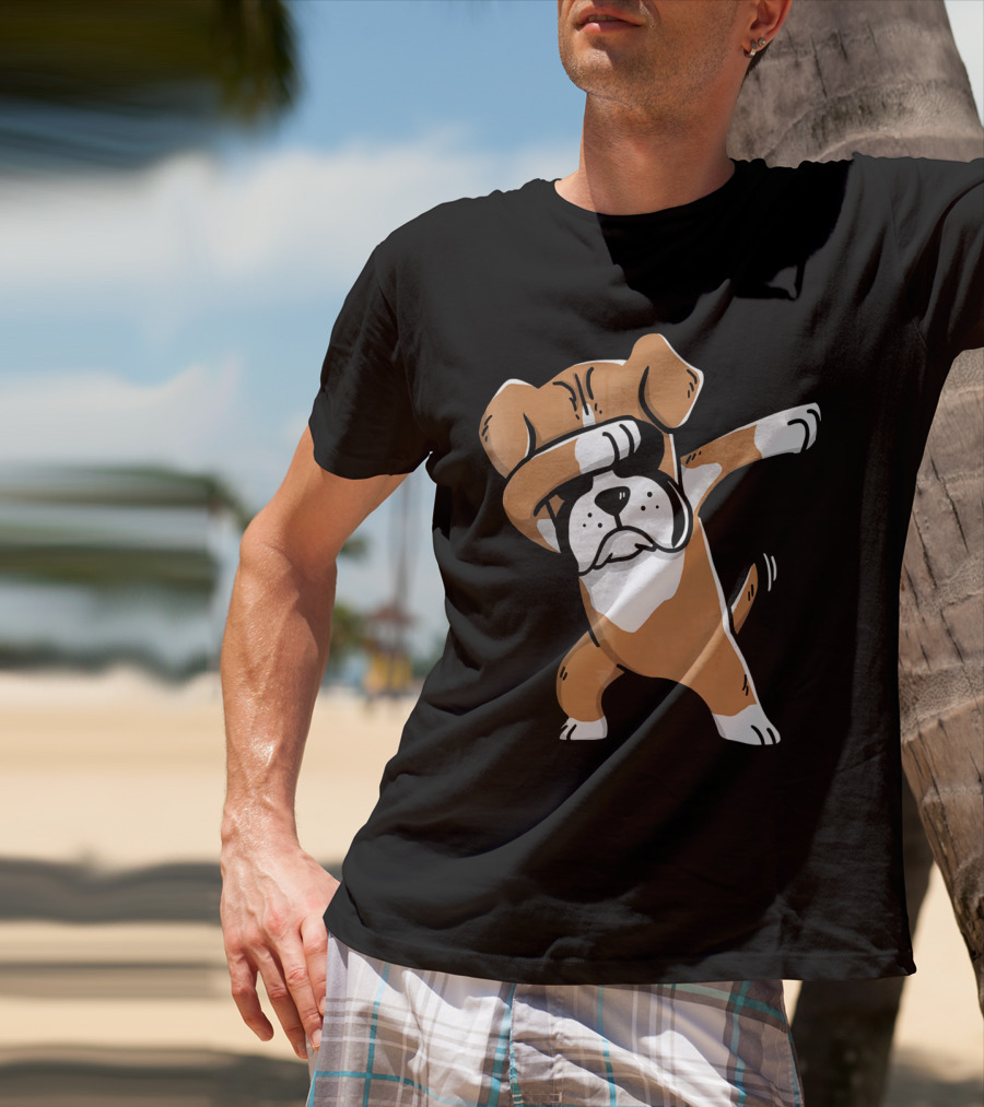 Dabbing Boxer Dog Kids Boxer Dog T-Shirt