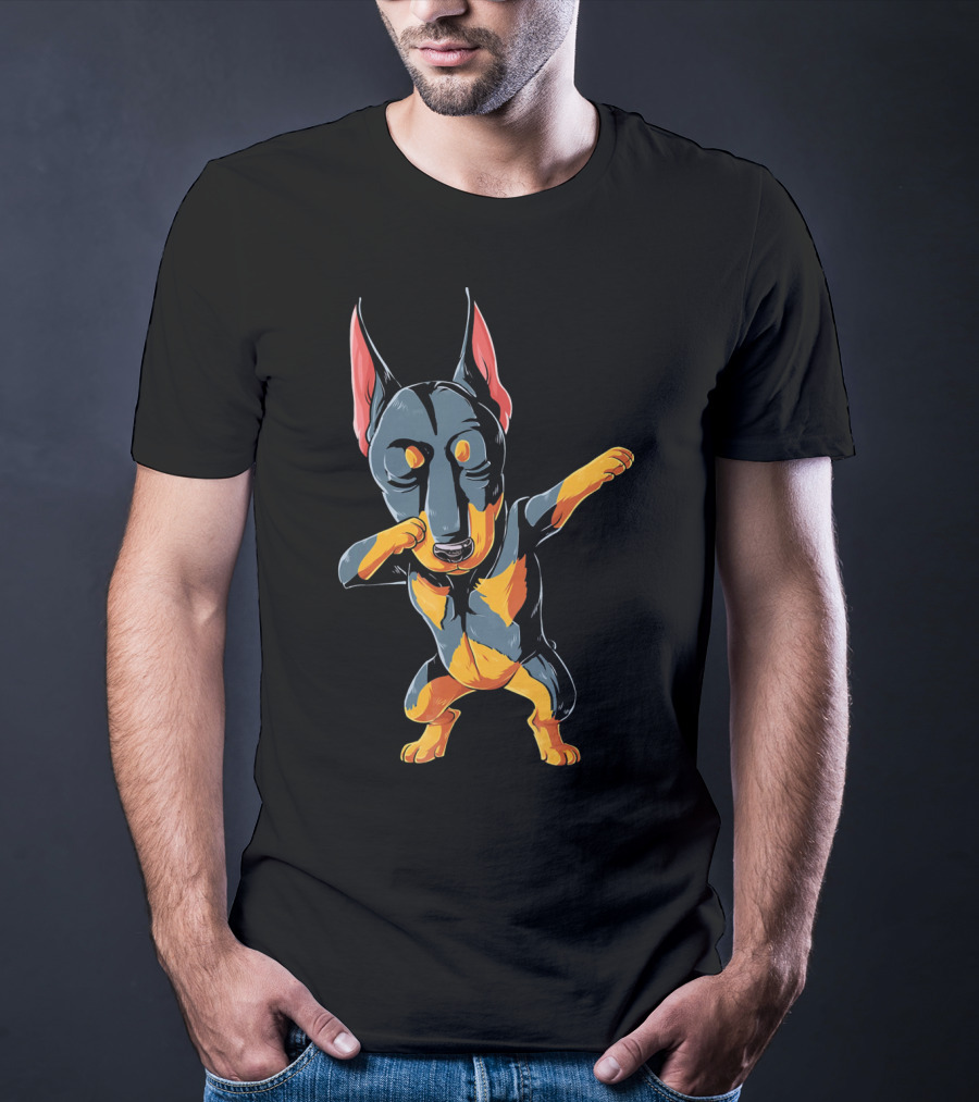 Kids Doberman Pinscher Dabbing Boys Dab T-Shirt
