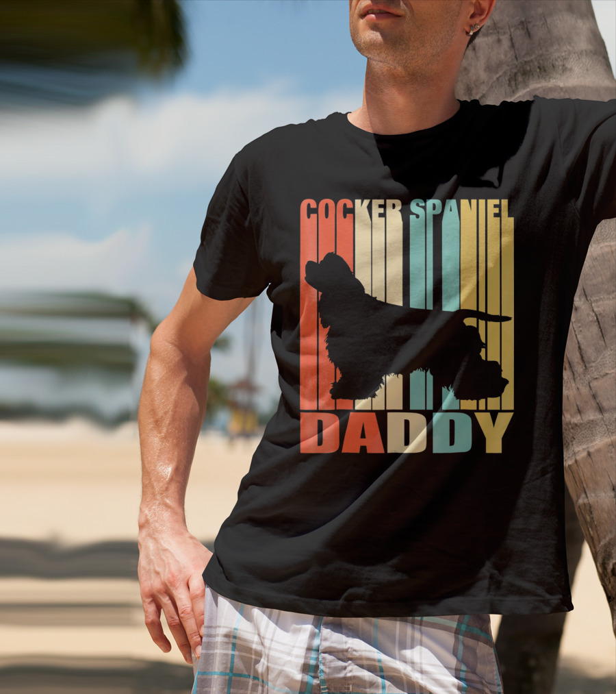 Cocker Spaniel Daddy Vintage T-Shirt