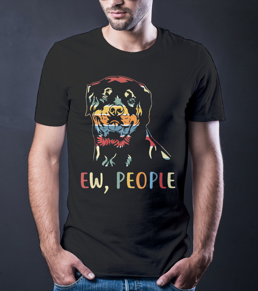 Ew People Rottweiler Multicolor T-Shirt