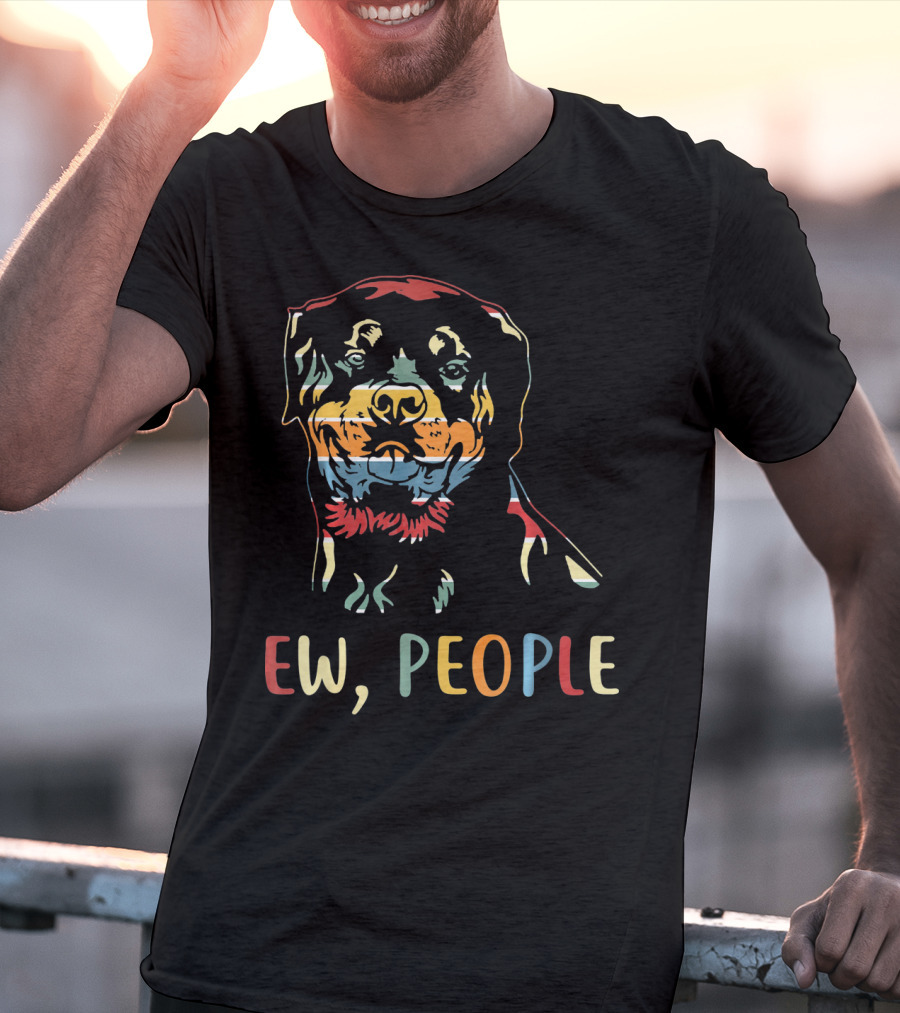 Ew People Rottweiler Multicolor T-Shirt