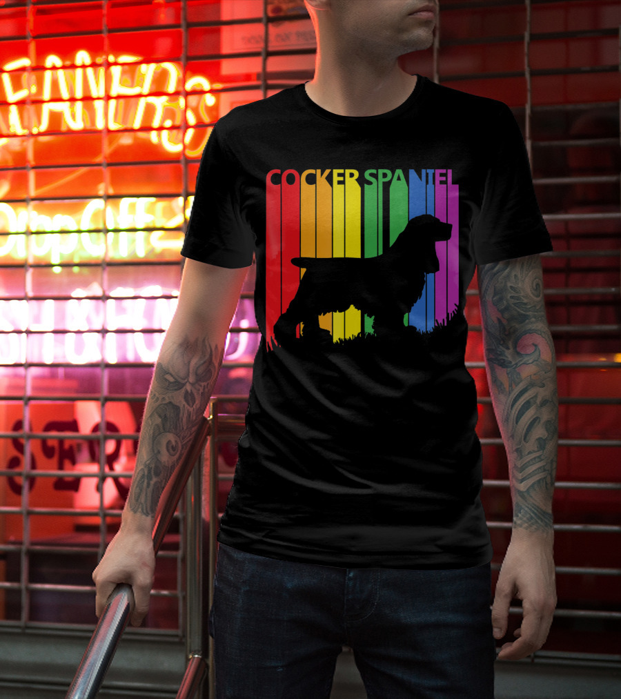 Cocker Spaniel Rainbow T-Shirt