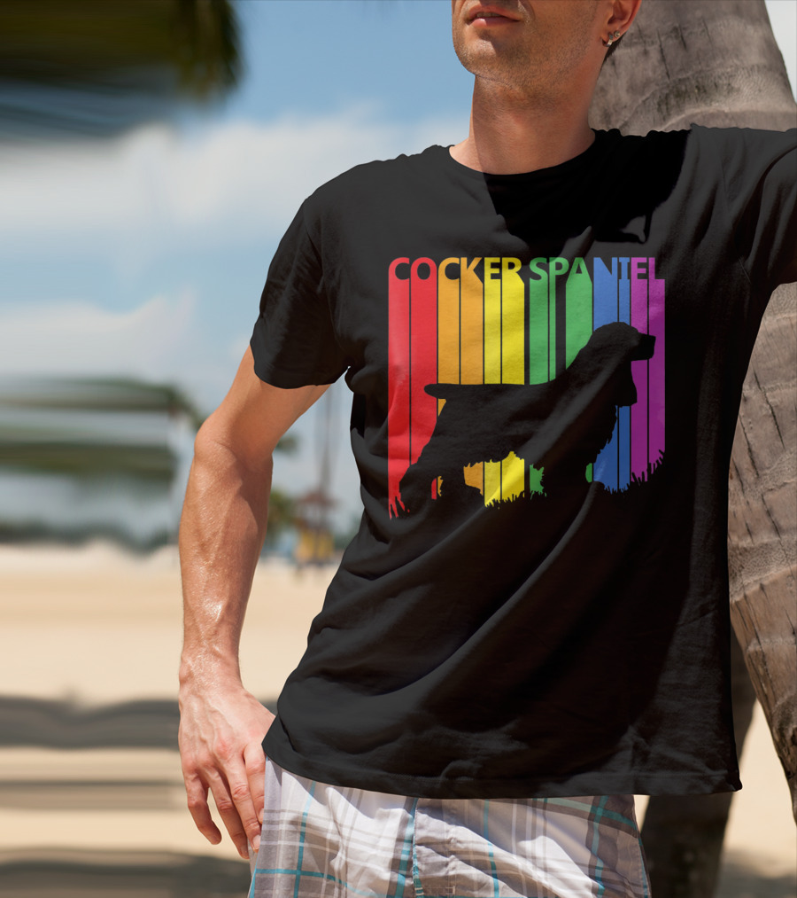 Cocker Spaniel Rainbow T-Shirt