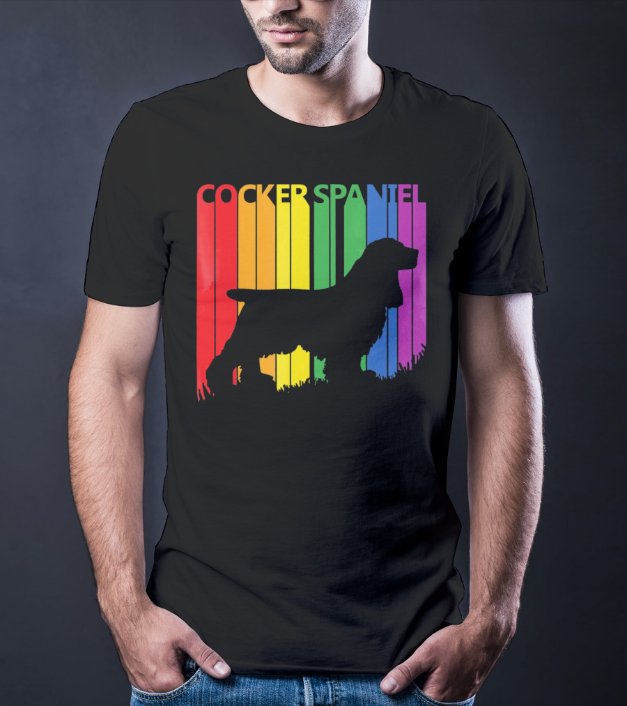 Cocker Spaniel Rainbow T-Shirt