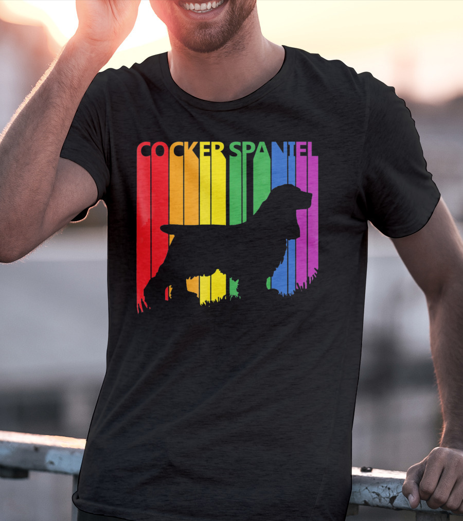 Cocker Spaniel Rainbow T-Shirt
