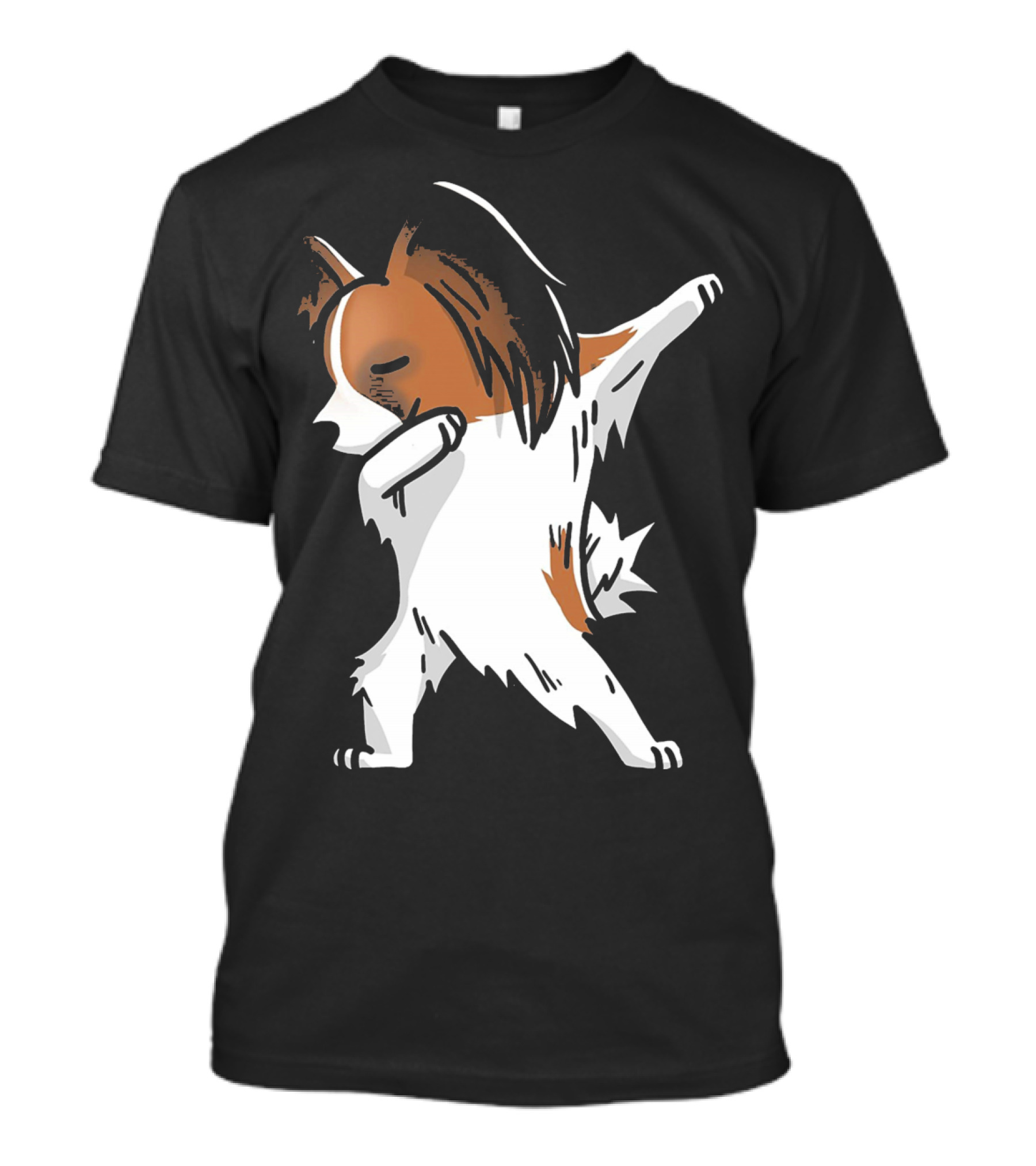 Funny Dancing Papillon Dog Birthday Celebration Party T-Shirt