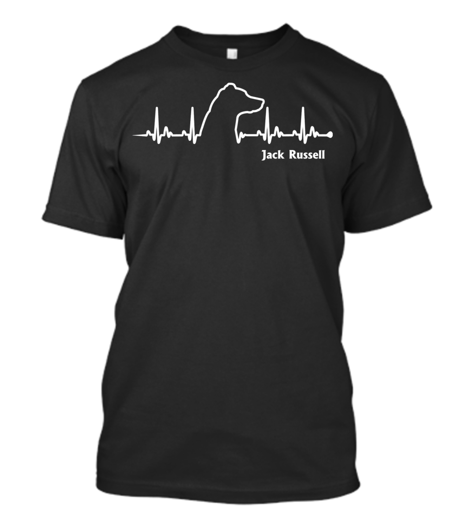Jack Russell Dog Heartbeat Line T-Shirt