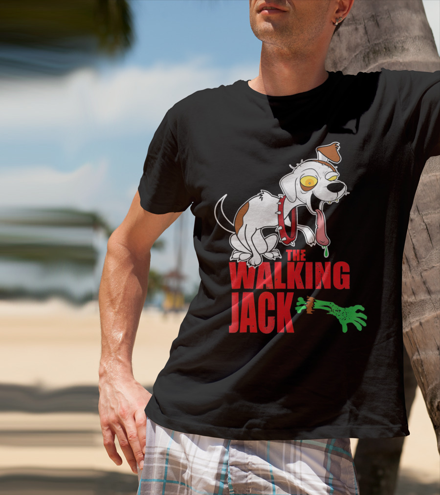 The Walking Jack Russell Terrier Zombie Hall T-Shirt