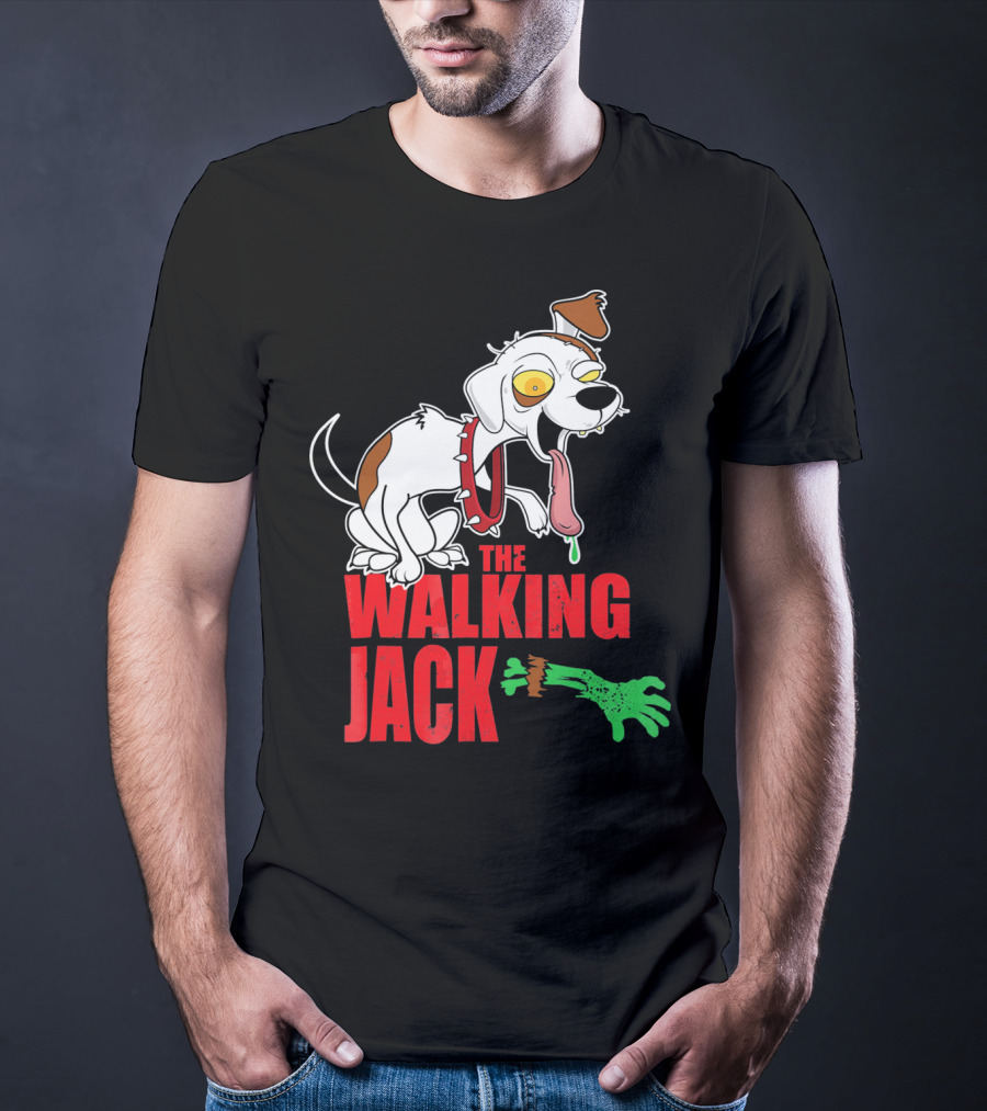 The Walking Jack Russell Terrier Zombie Hall T-Shirt