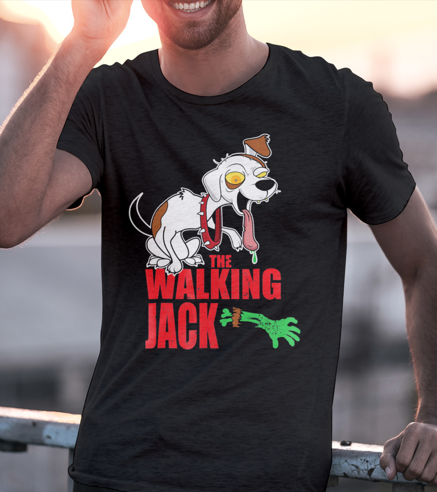 The Walking Jack Russell Terrier Zombie Hall T-Shirt