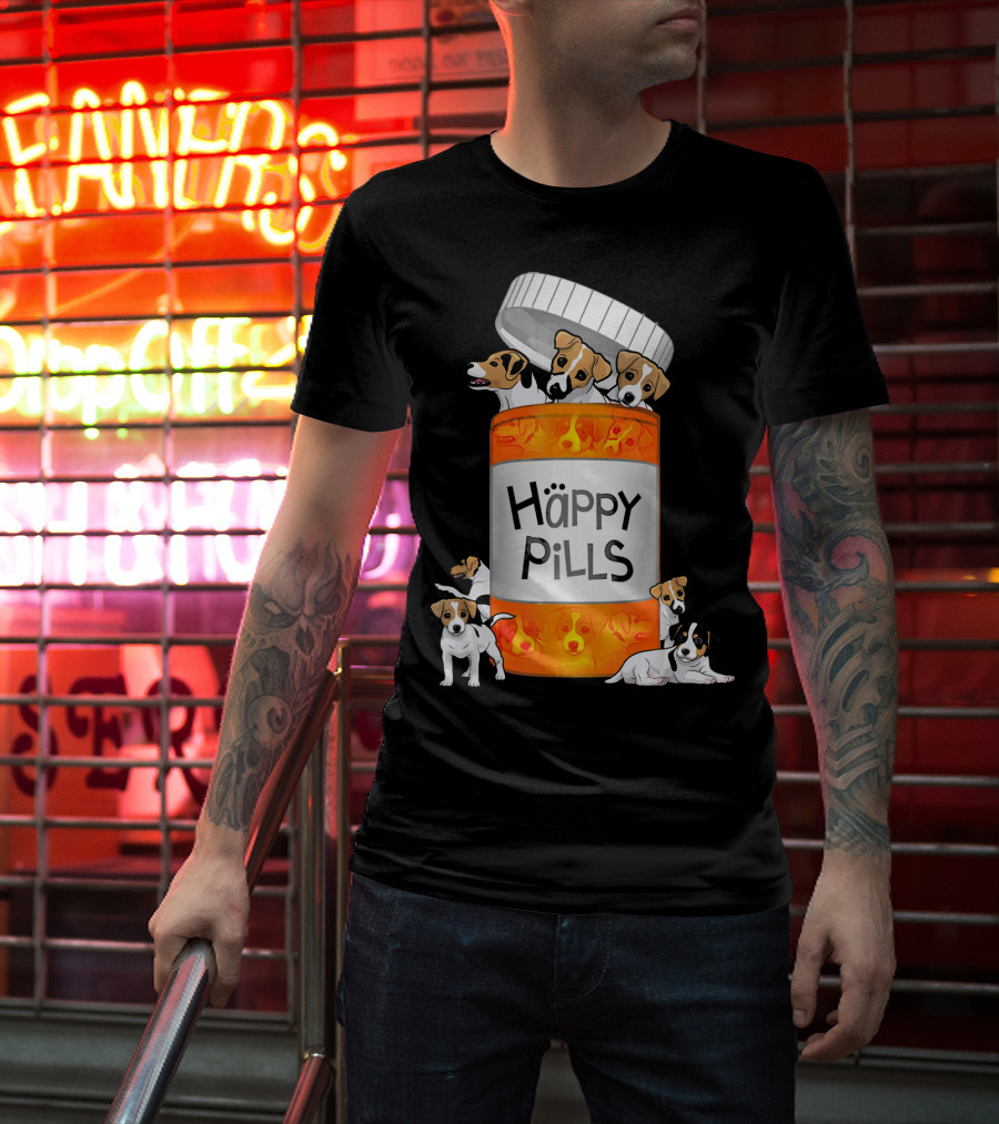 Happy Pills Jack Russell Terrier T-Shirt