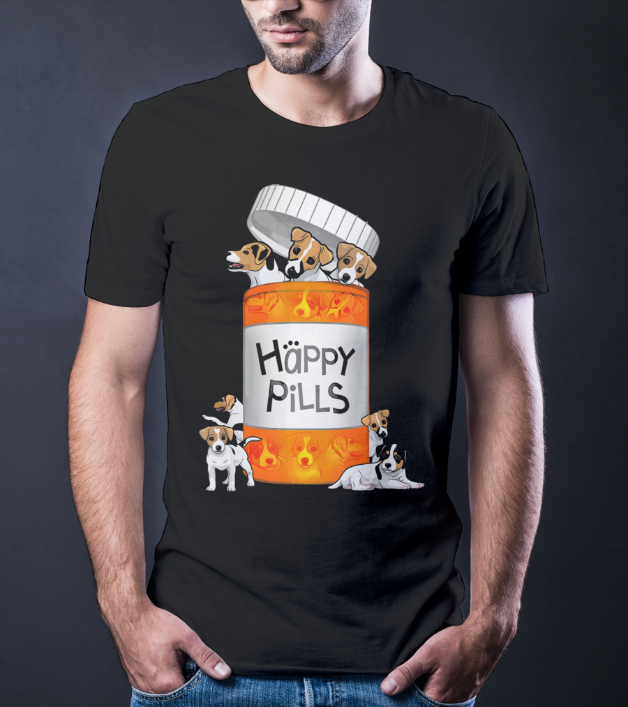 Happy Pills Jack Russell Terrier T-Shirt