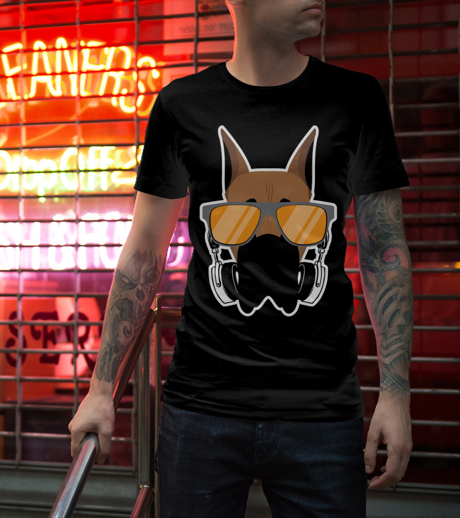 DJ Great Dane With Headphones And Sunglasses T-Shirt