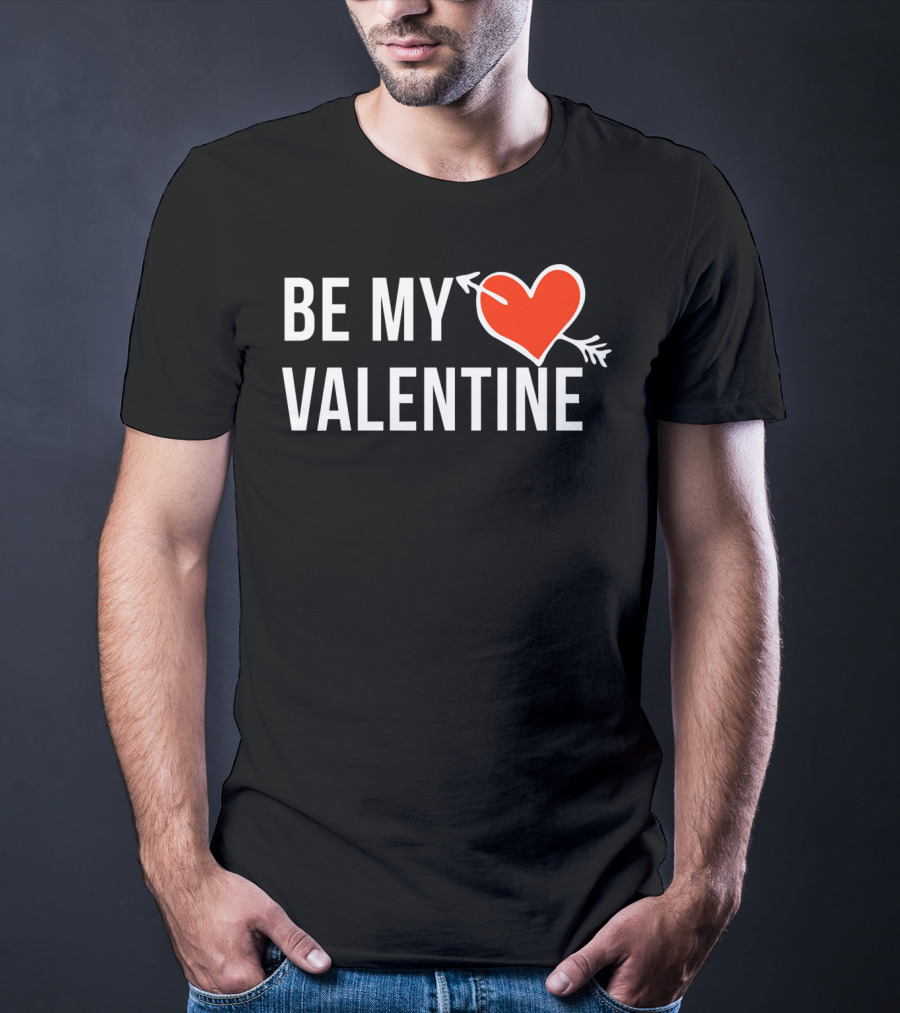 Be My Valentine Heart And Arrow T-Shirt