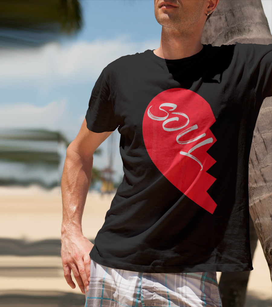 Couple Half Heart Soulmate Valentines Soul T-Shirt