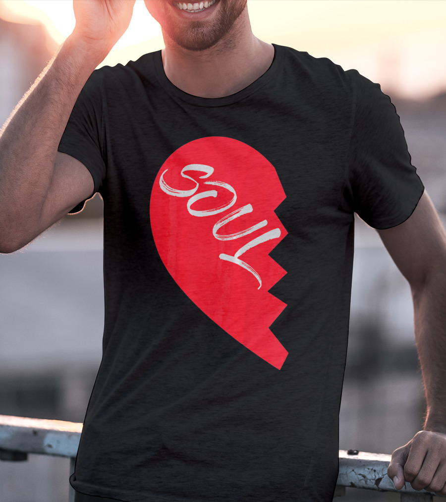 Couple Half Heart Soulmate Valentines Soul T-Shirt
