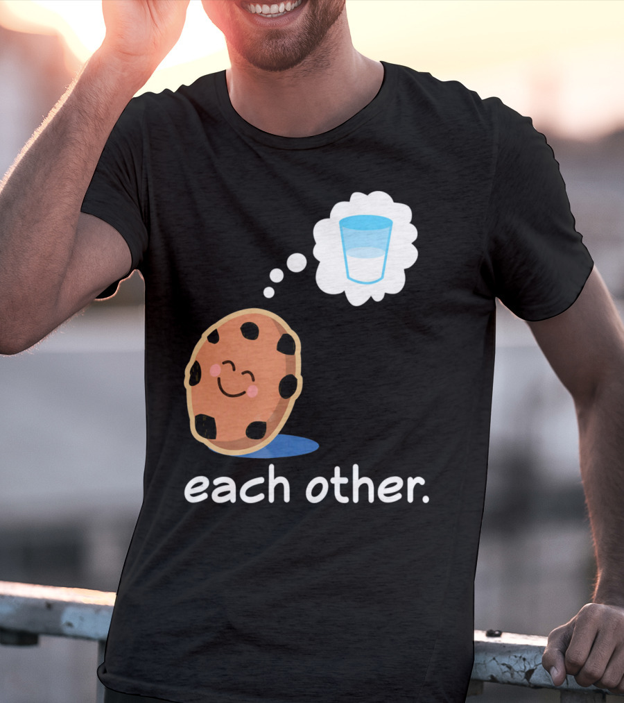 Couples Matching Cookie And Milk Each Other Valenti T-Shirt