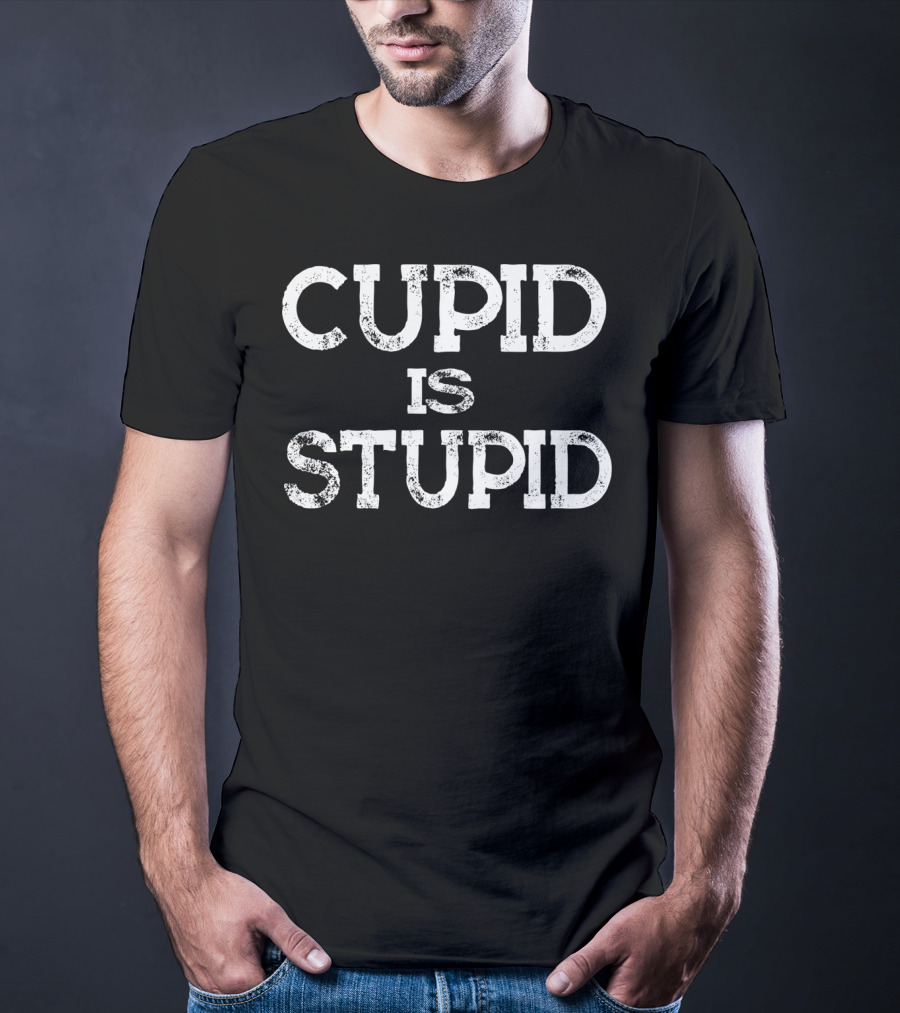 Cupid Is Stupid Aunti Valentines T-Shirt