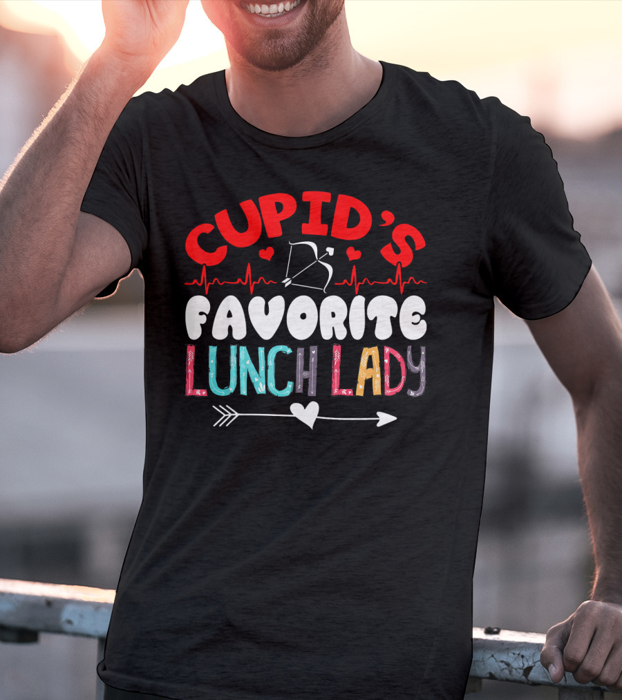 Cupid's Favorite Lunch Lady Valentine T-Shirt