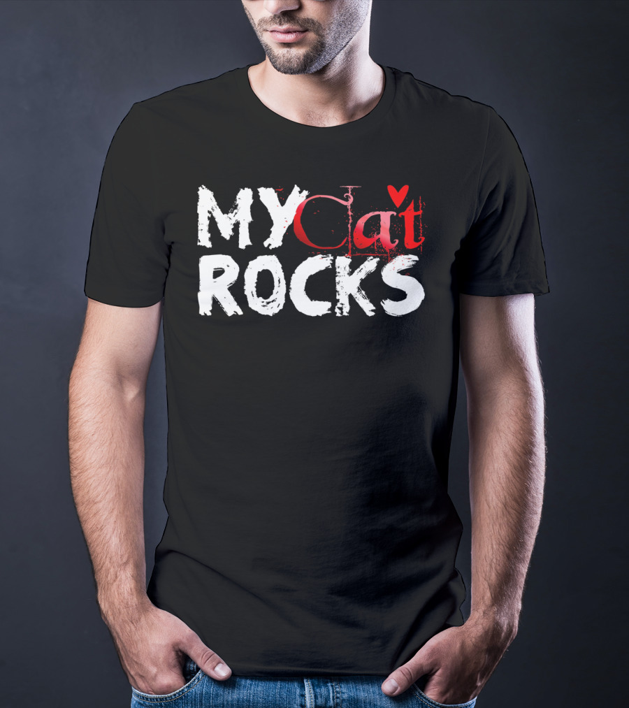 My Cat Rocks Valentine Love T-Shirt