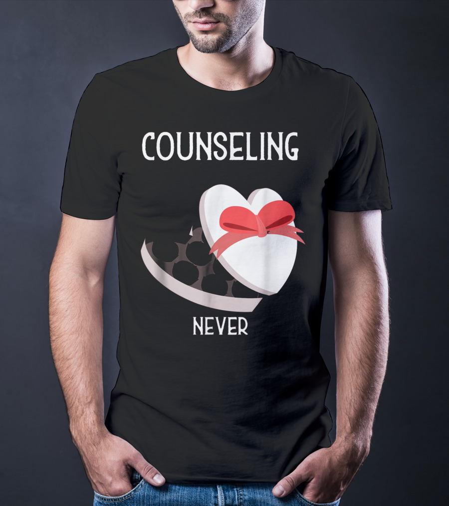Counseling Never Heart Gift Box T-Shirt