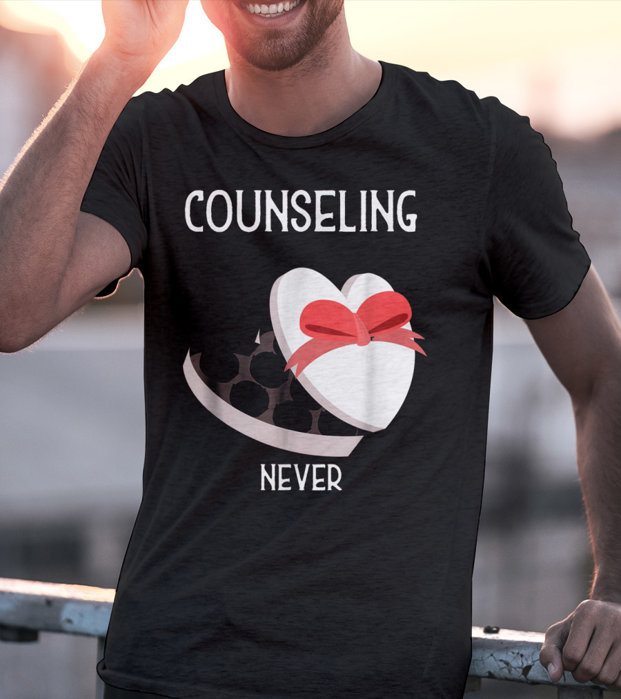 Counseling Never Heart Gift Box T-Shirt