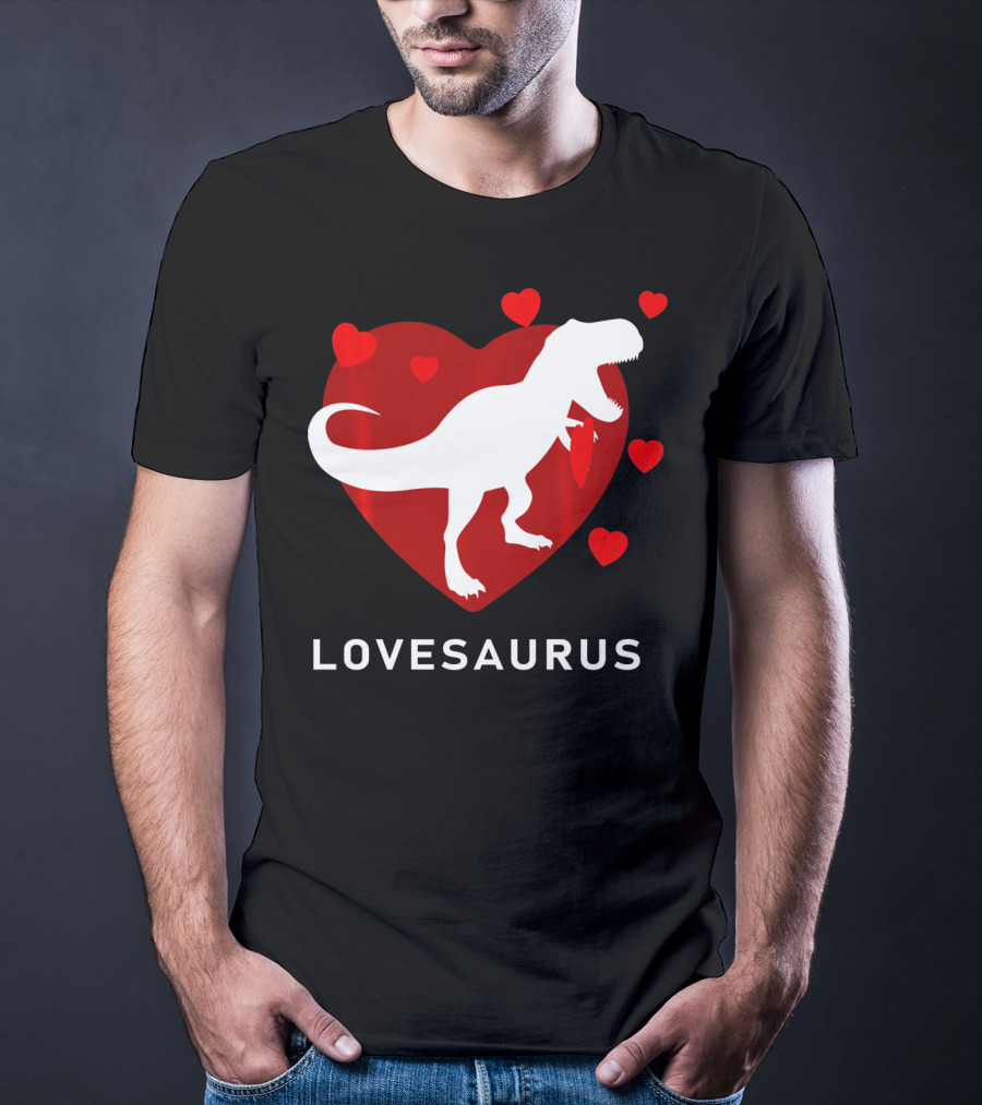 Dinosaur TRex Lovesaurus Kids T-Shirt