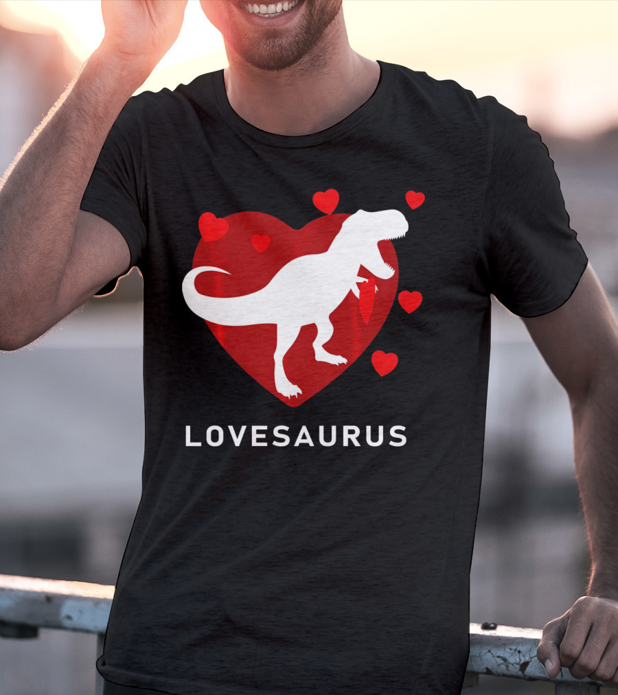Dinosaur TRex Lovesaurus Kids T-Shirt