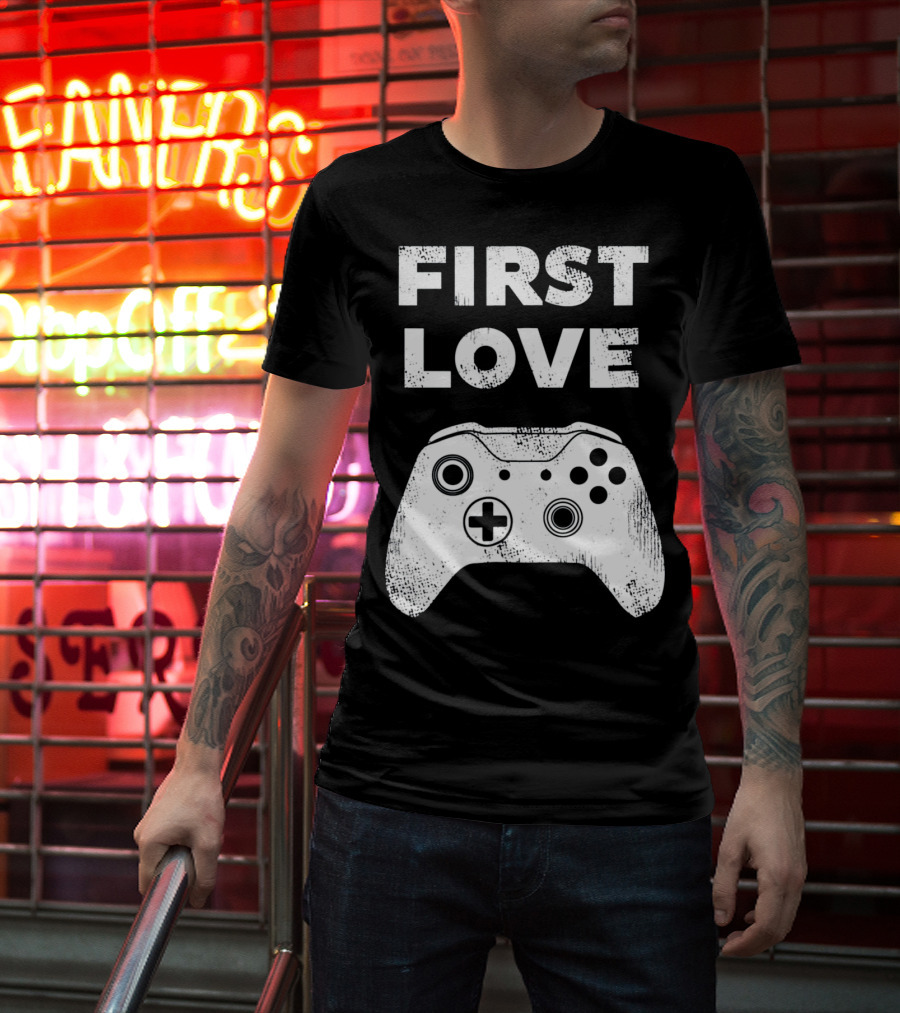 First Love Game Controller Video Gamer Valen T-Shirt