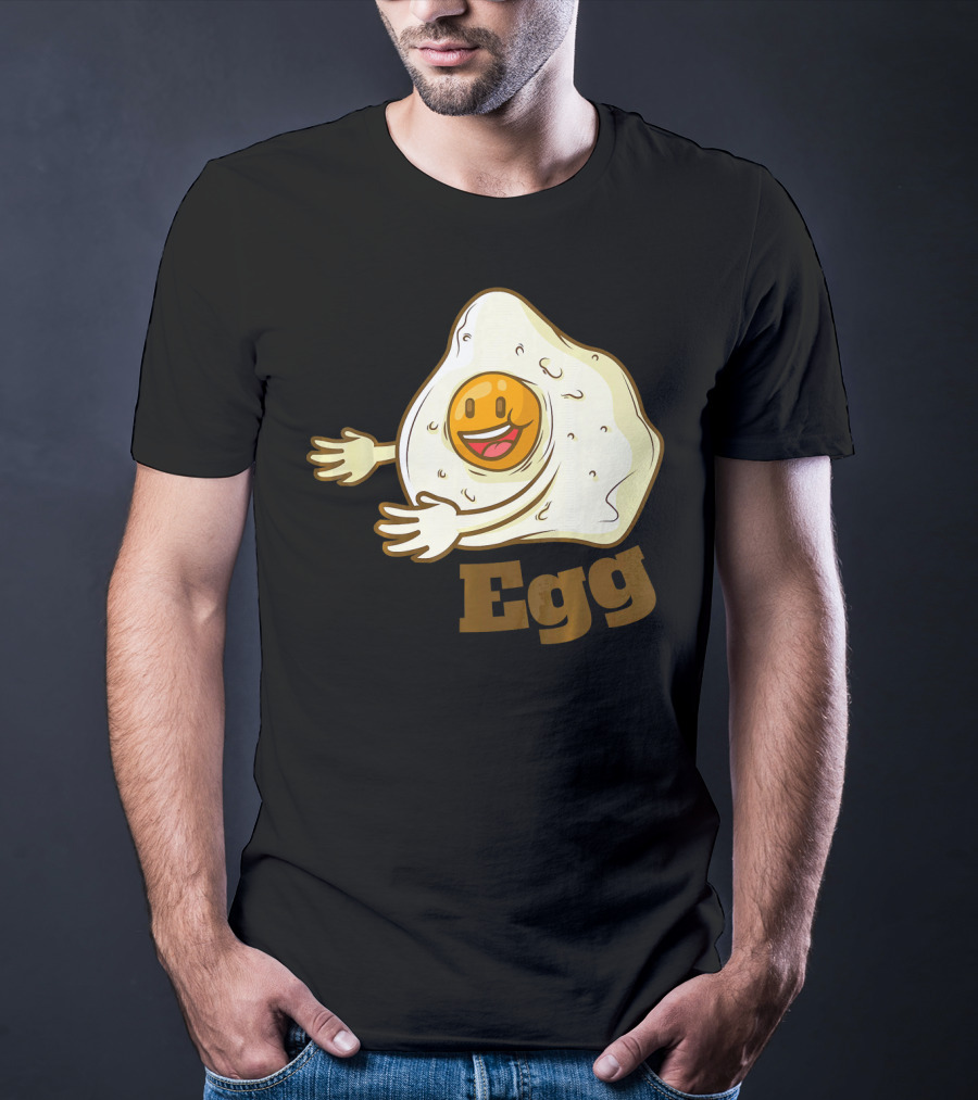 Funny Bacon And Egg Duo Valentines Hugging Egg T-Shirt