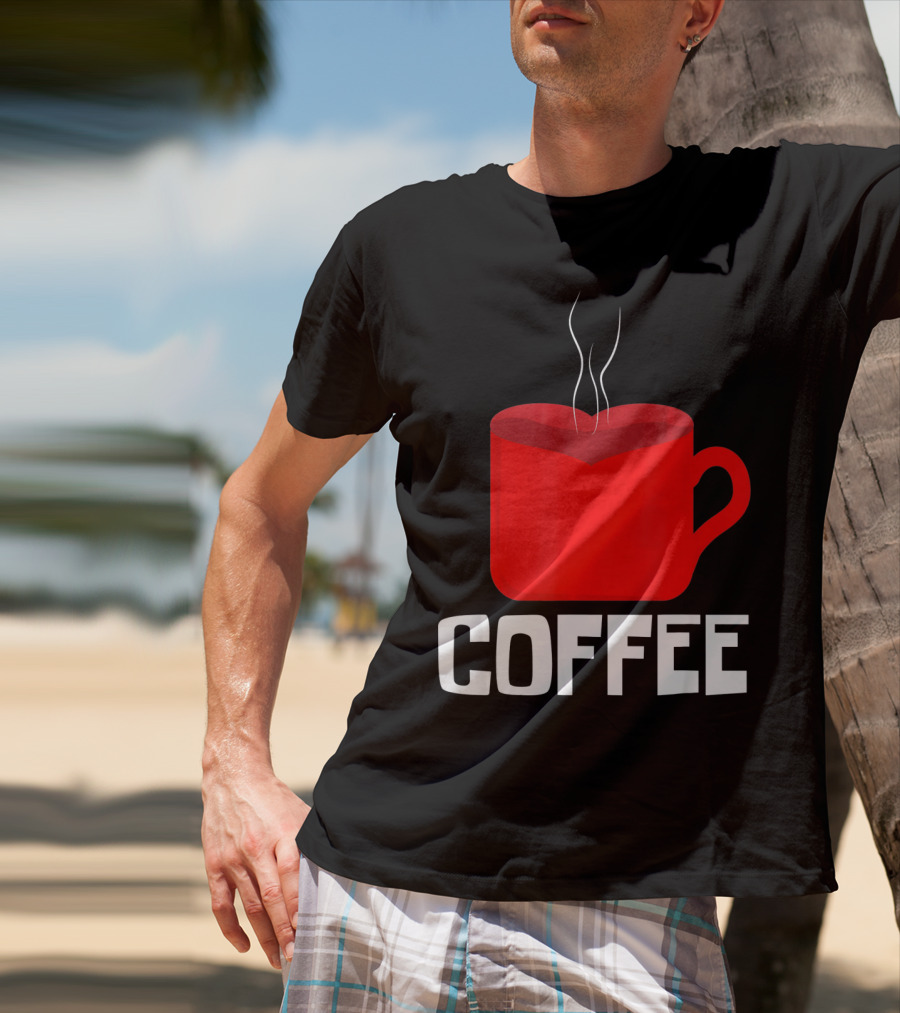 Funny Valentines Coffee Heart Mug Valentine's Day T-Shirt