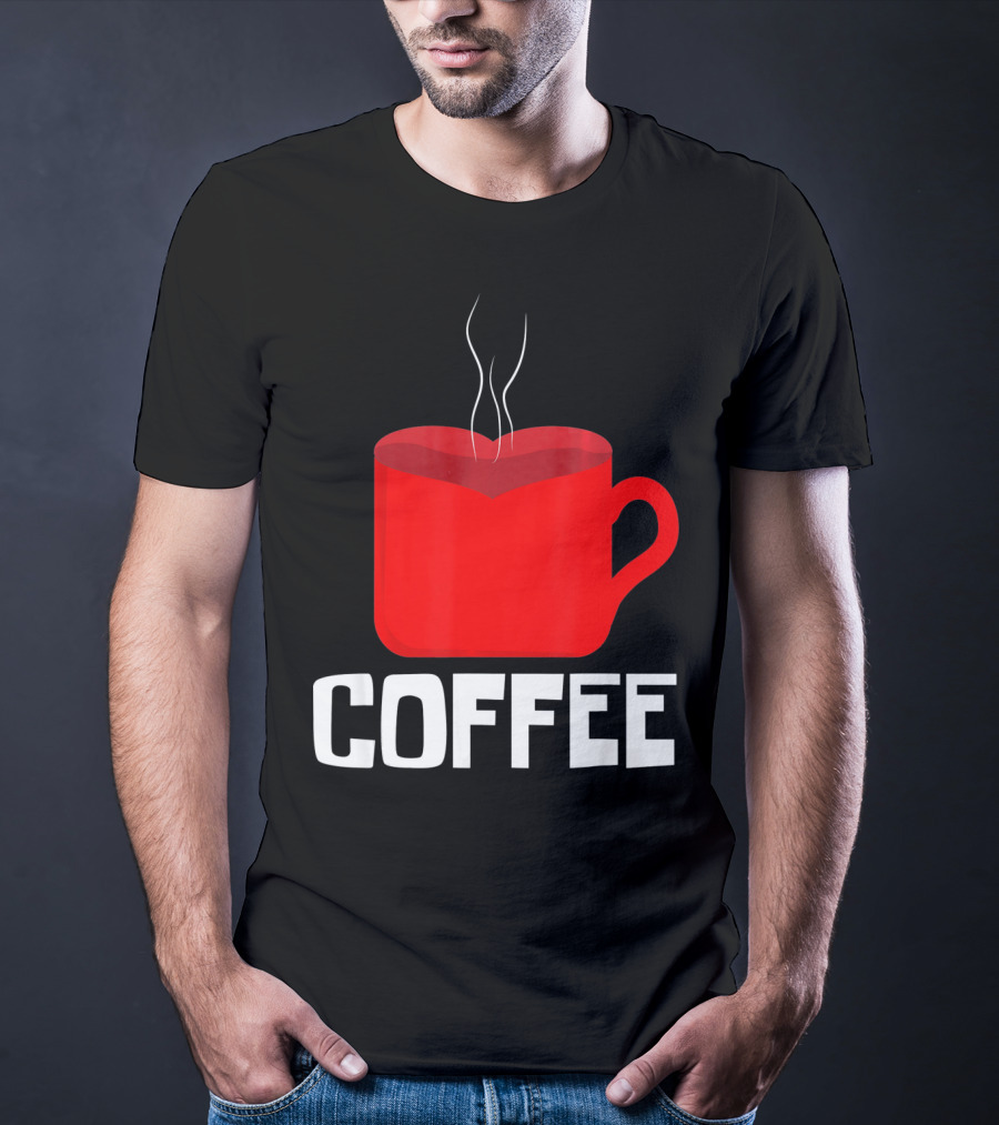 Funny Valentines Coffee Heart Mug Valentine's Day T-Shirt