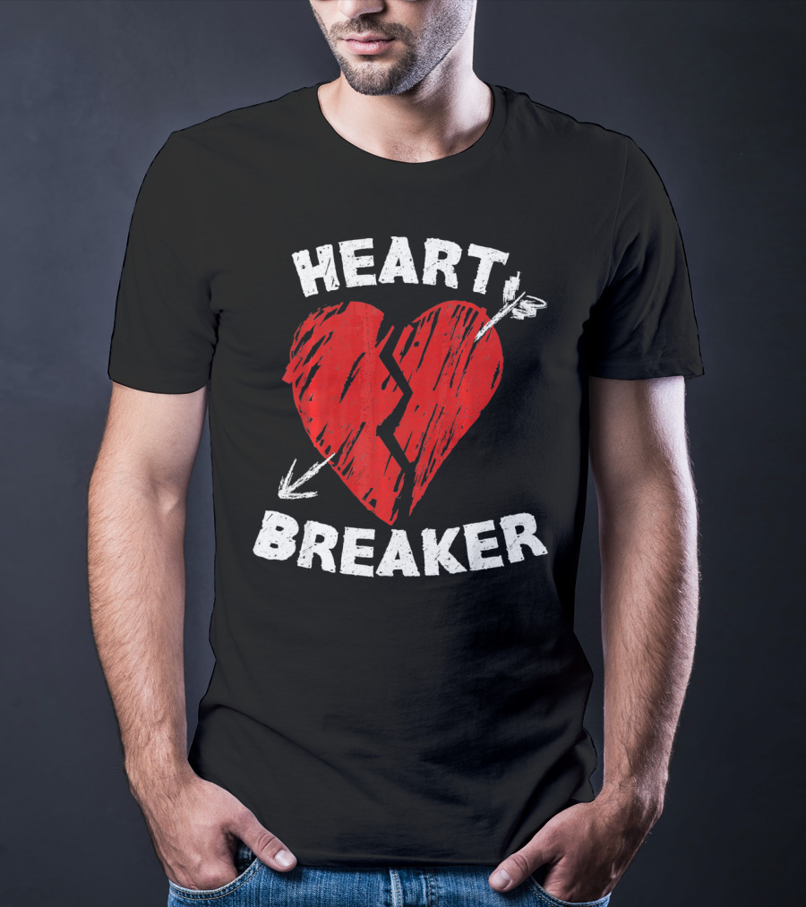 Heartbreaker Valentines Day Idea Heart T-Shirt