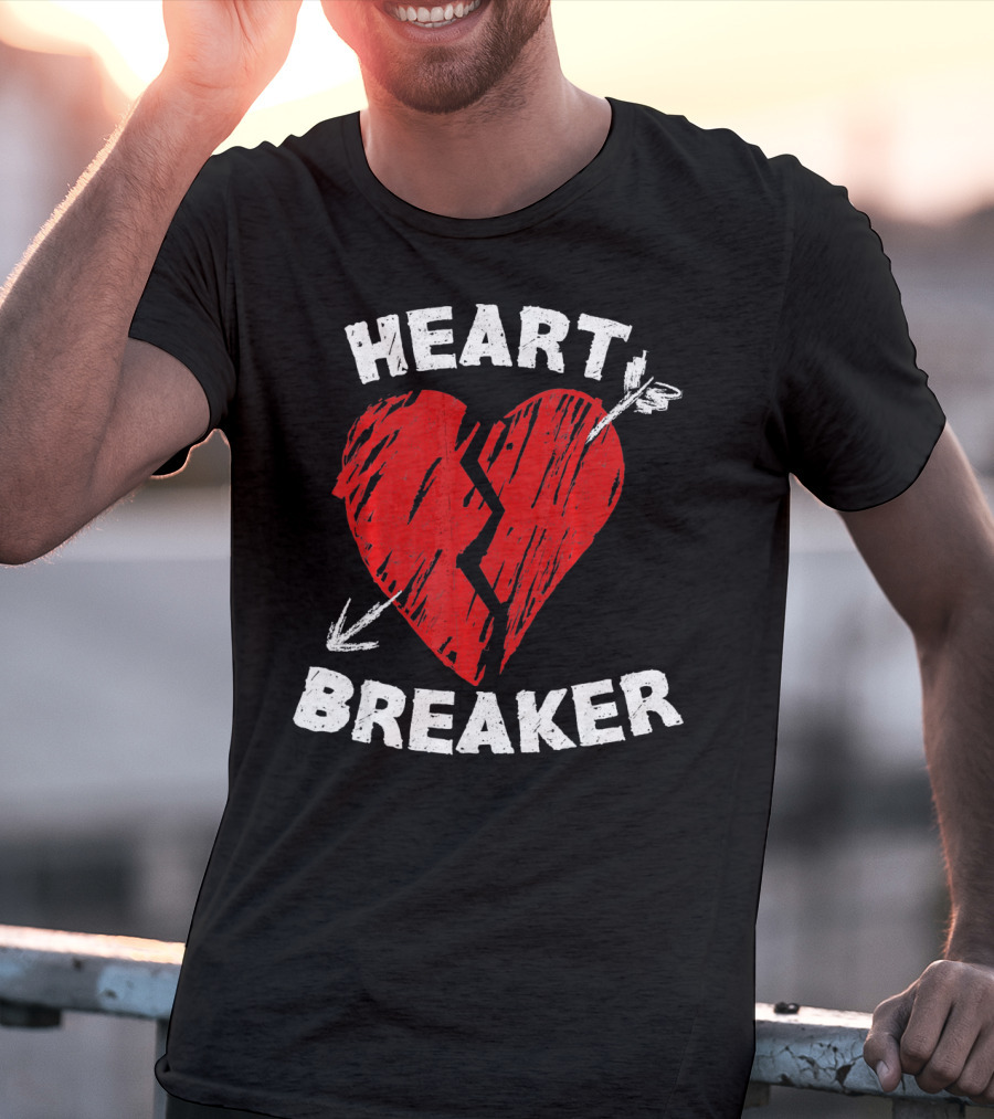 Heartbreaker Valentines Day Idea Heart T-Shirt