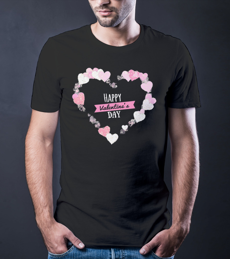 Happy Valentine's Day Heart With Cute Lover T-Shirt