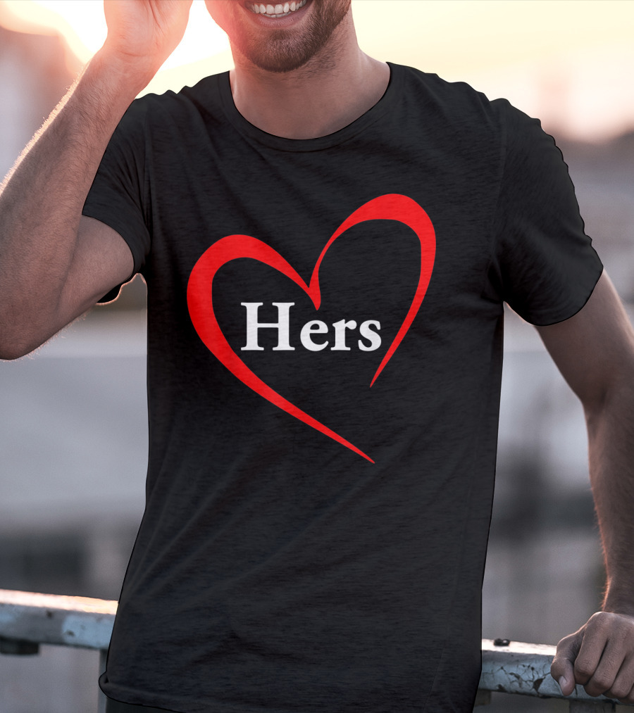 Hers Valentines Day Heart T-Shirt