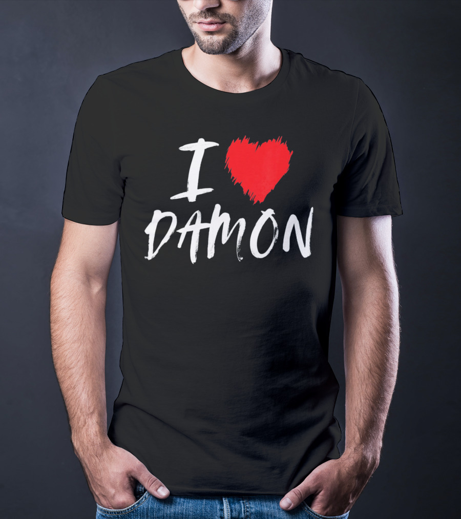 I Love Damon Boyfriend Husband T-Shirt