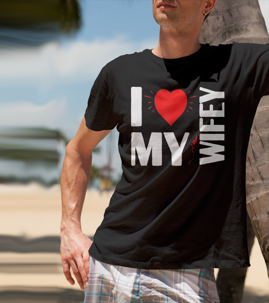 I Love My Wifey Heart Valentine's Day T-Shirt