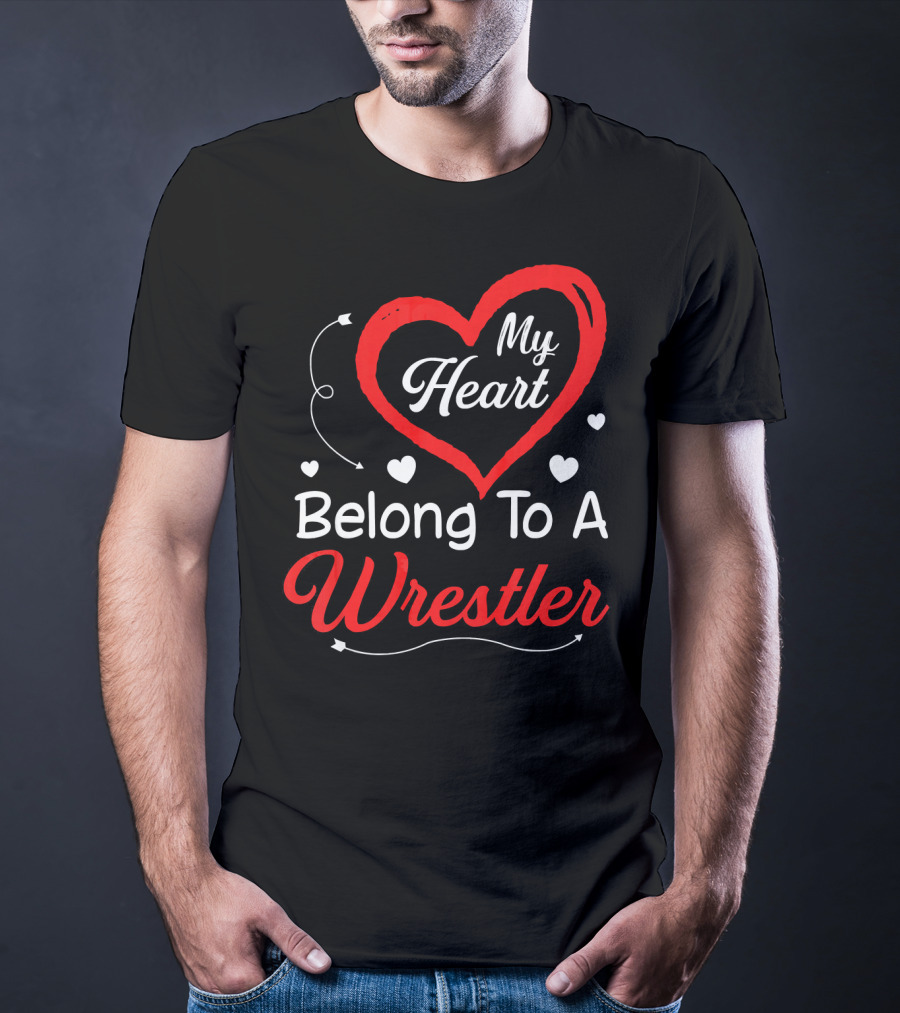 My Heart Belongs To A Wrestler T-Shirt