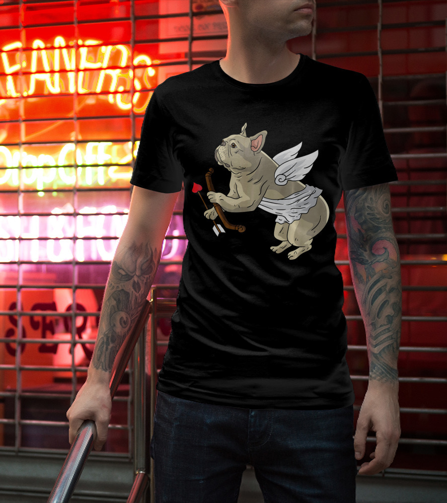 I Love Pugs Cupid Dog Lovers Valentine T-Shirt