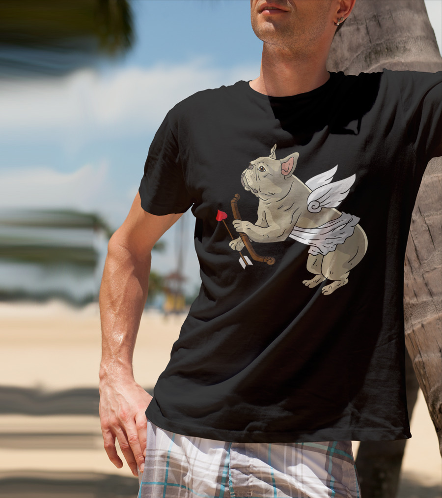 I Love Pugs Cupid Dog Lovers Valentine T-Shirt