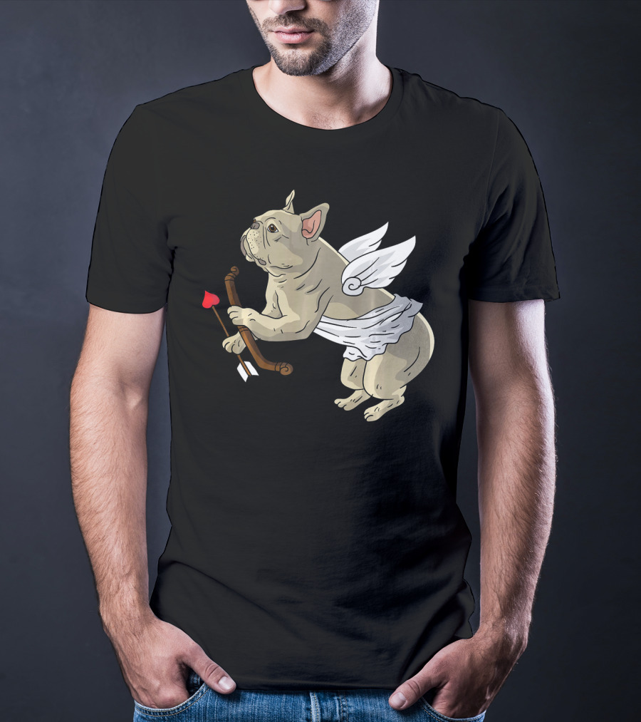 I Love Pugs Cupid Dog Lovers Valentine T-Shirt
