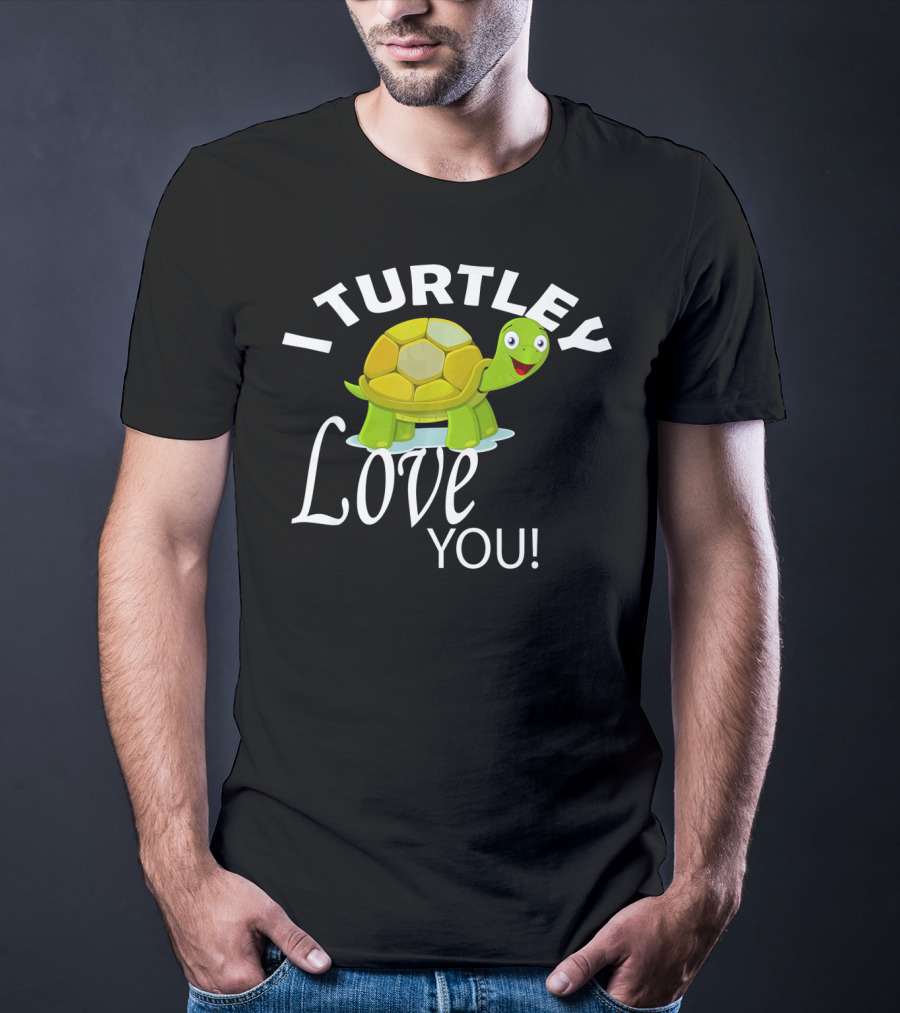 I Turtley Love You Cute Valentine Turtle T-Shirt
