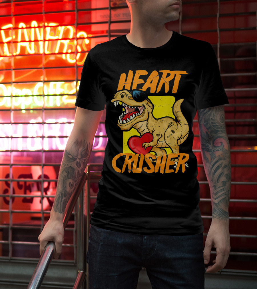 HEART CRUSHER Kids Dinosaur T-Shirt