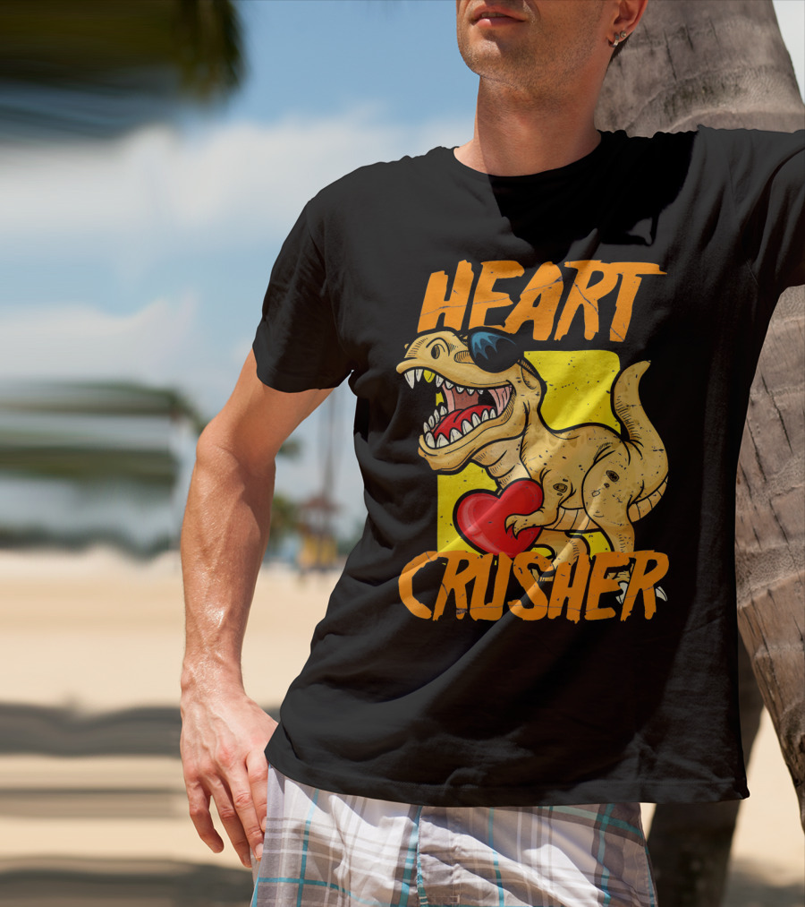 HEART CRUSHER Kids Dinosaur T-Shirt