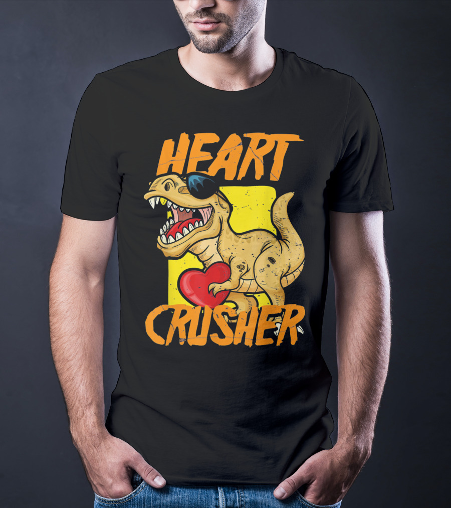 HEART CRUSHER Kids Dinosaur T-Shirt