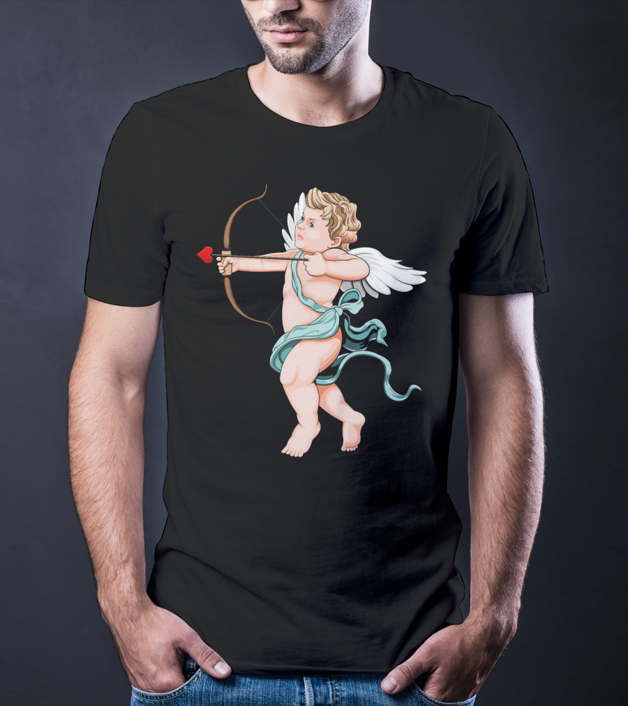 Cupid Archery Valentine’s Day Child Angel Wings T-Shirt