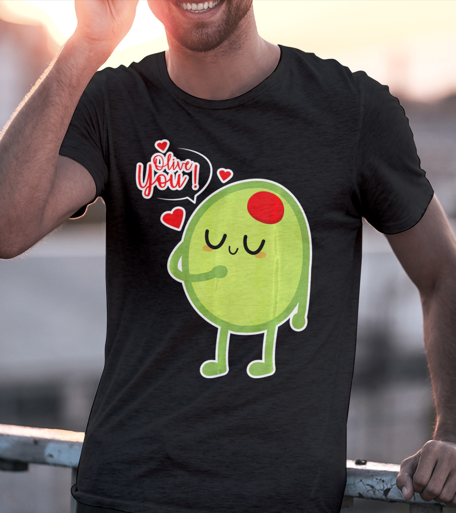 Olive You Cute Valentines Day Love T-Shirt
